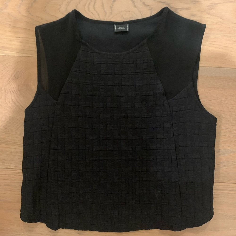 Black Zara Crop Top